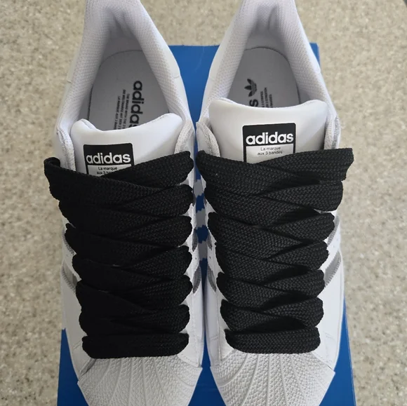 Adidas Superstar Shelltoe White Clear Stripe #FY7717 Mens Shoe Size 10.5. - Picture 7 of 12